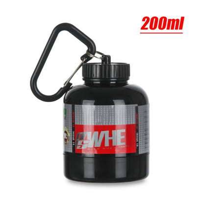 Mini Protein Powder Bottles with Keychain