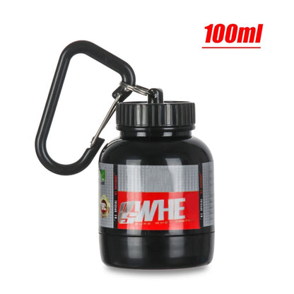 Mini Protein Powder Bottles with Keychain